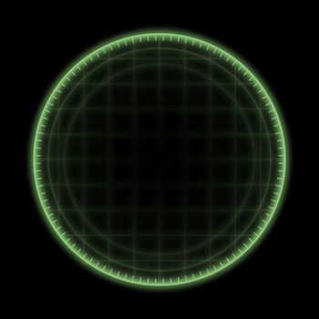 An image of a green radar ring background