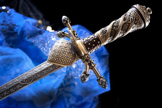 smart dagger of the medieval soldier. It was used for hunting