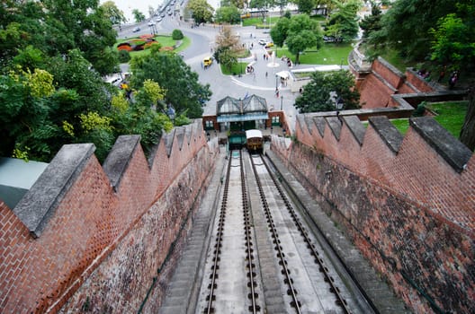 old funicular in Budapest