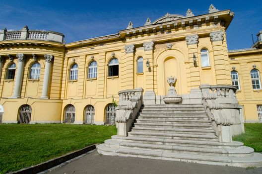 Szechenyi bath in Budapest City park, Hungary