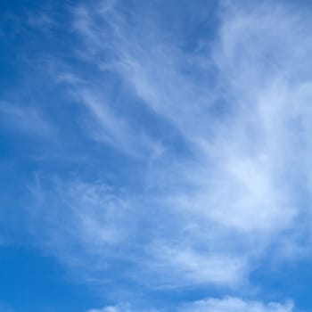 View white cloud with blue sky background