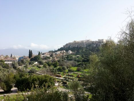 A nice view of Acropolis of Athens, Greece in a sunny winter's day.

Picture taken on January 21, 2014.