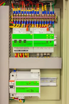 Electrical panel line, controls and switches, safety concept