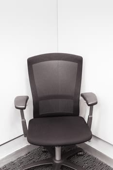 manager chair in the corner, Black color for office or meeting room