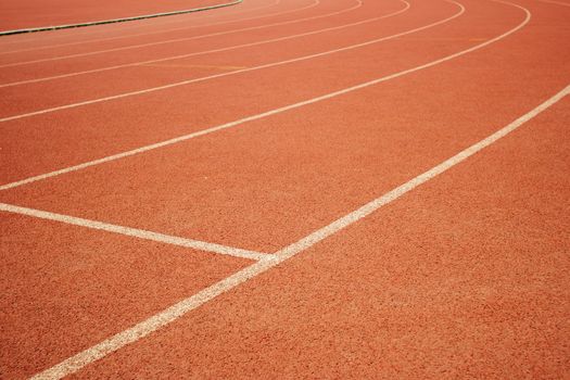the runway on the sports field