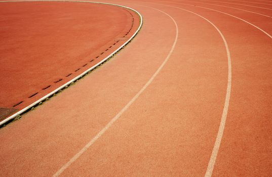 the runway on the sports field