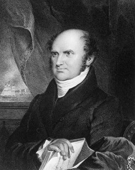 Levi Woodbury (1789-1851) on engraving from 1835. Associate Justice of the Supreme Court of the United States. Engraved by J.B.Longacre and published in''National Portrait Gallery of Distinguished Americans Volume II'',USA,1835.