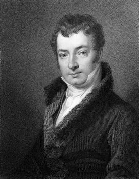 Washington Irving (1783-1859) on engraving from 1834. American author, essayist, biographer and historian. Engraved by M.J Danforth and published in ''National Portrait Gallery of Distinguished Americans'',USA,1834.
