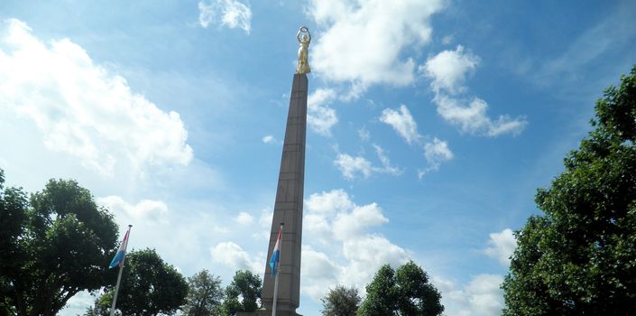 View of Monument of Remembrance, Gelle Fra in Luxembourg city, Luxembourg.

Picture taken on July 29, 2012.