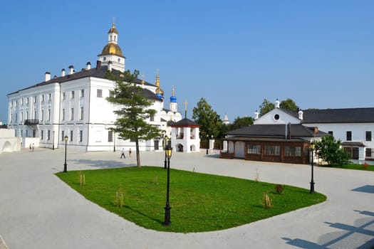 Courtyard of the Tobolsk Kremlin, Russia