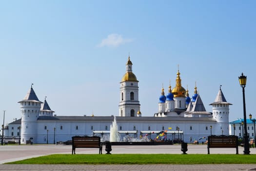 The Tobolsk Kremlin in a summer sunny day, Russia