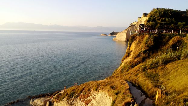 A view of Peroulades Beach, Corfu Island, Greece.

Picture taken on July 2, 2014.