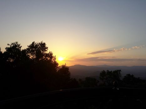 Sunset from Kaizer's Throne, Corfu Island, Greece.

Picture taken on June 30, 2014.