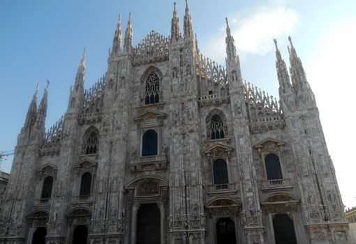 Close up of Duomo Cathedral, Milan, Italy.

Picture taken on October 26, 2013.