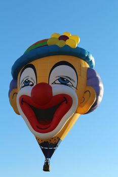 Ferrara, Italia - September 14, 2014: The photo was made at the Ballons Festival at Ferrara on september 14, 2014.A hot air balloon gets up in the sky