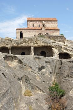 UPLISZICHE, GEORGIA - JULY 7, 2014: Caves of the world heritage Uplisziche on July 7, 2014 in Georgia, Europe