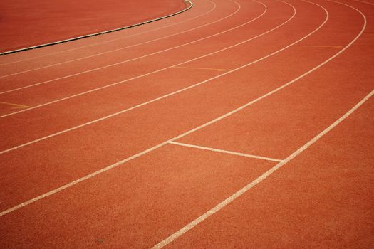 the runway on the sports field