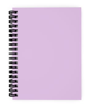 Top view of a blank paper pink notepad with empty space on page for your business advertising, copy and messages.