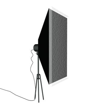 Softbox isolated over white background, 3d render