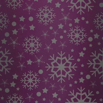 Snowflake pattern against pink vignette