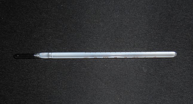 Close up view of an medical analogue thermometer.

Picture taken on October 21,2014.