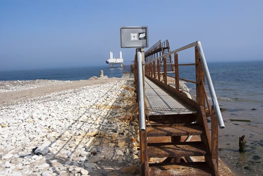 Gangway to the platform