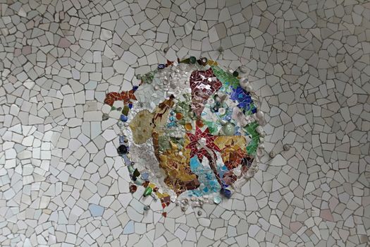 Photo of Ceramic Mosaic Pattern made in the late Summer time in Spain, 2013