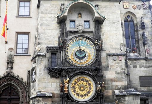 Close up view of the Astronomical Clock on the Old Town Square, Prague, Czech Republic.

Picture taken on November 18, 2012.