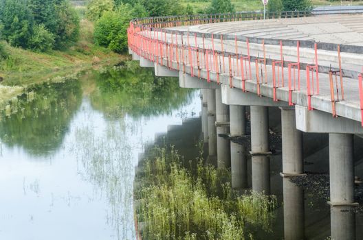 Tribühne, levels of concrete under water