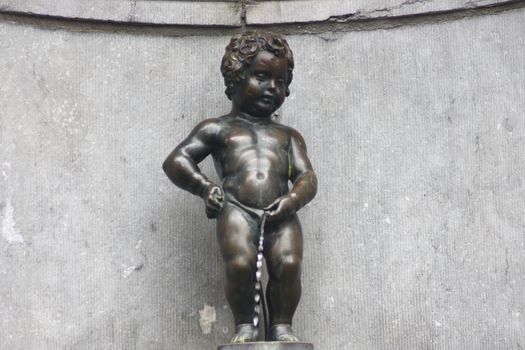 Statue of Manneken Pis in Brussels, Belgium
