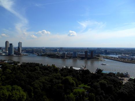 Panoramic view of Rotterdam, The Netherlands.

Picture taken on August 26, 2013.