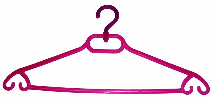 Clothes hanger, isolated on white background.

Picture taken on November 21, 2014.
