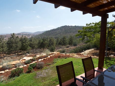 Typical nature view landscape of the Galilee area in Israel    