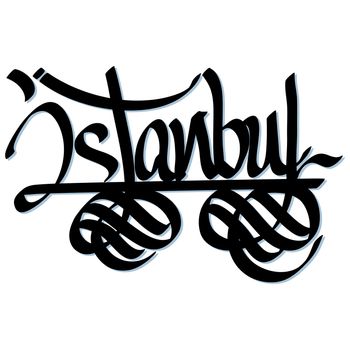 Istanbul hand lettered urban typography design