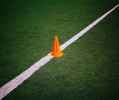 plastic cone in the sport field