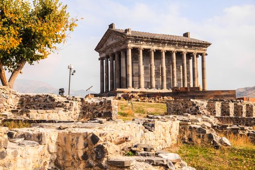 Garni pagan temple is the hellenistic temple in republic of armenia