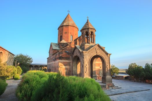 Khor virap is ancient monastery located in the ararat valley in armenia