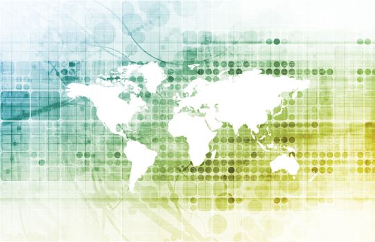 Business Team in a Global Company Concept