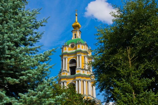 Chapel of the trees on sunny day