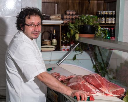 True Sicilian butcher to work in Riposto Catania