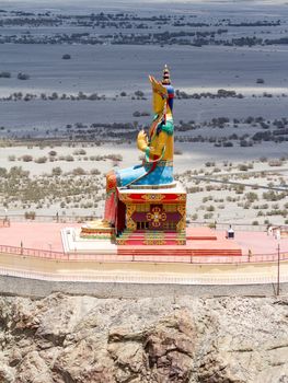 Buddha Maitreya statue in Nubra valley (north India)