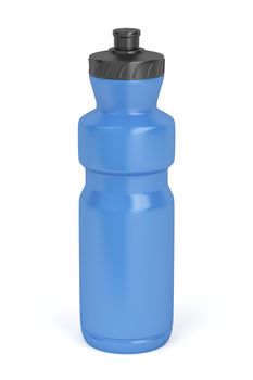 Sport water bottle on white background