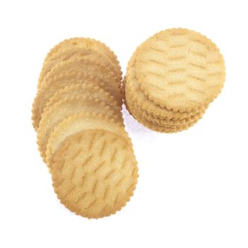 Biscuits isolated on white background