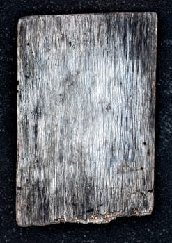 Wooden Board on the dark background