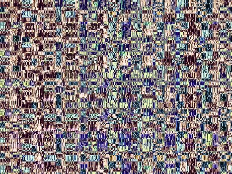 Bitmap composition with overlapping fuzzy geometric shapes. Created using handmade camera-less photographic print and finished in Adobe programs.