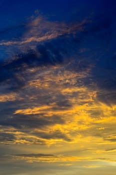 Nice sunset sky background, Thailand