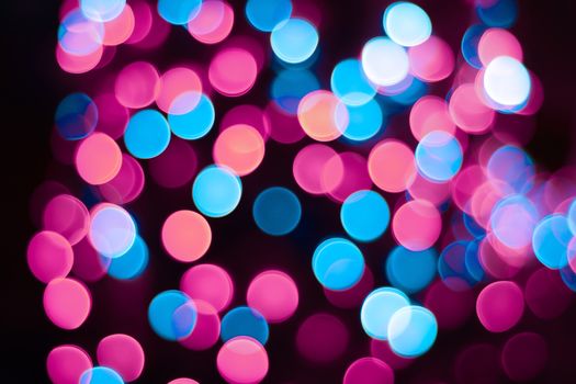 Colorful color lights bokeh background, Chrismas lights bokeh