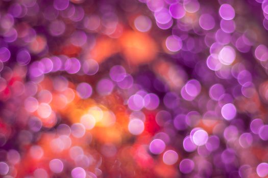 Colorful purple lights bokeh background, Chrismas lights bokeh