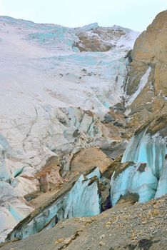 Eyjafjallaj��kull (Eyjafjallajokull) Islands Mountains Glacier in spring time