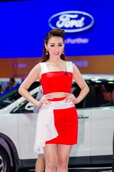 NONTHABURI - NOVEMBER 29: Honda car with unidentified model on display at Thailand International Motor Expo 2014 on November 29, 2014 in Nonthaburi, Thailand.